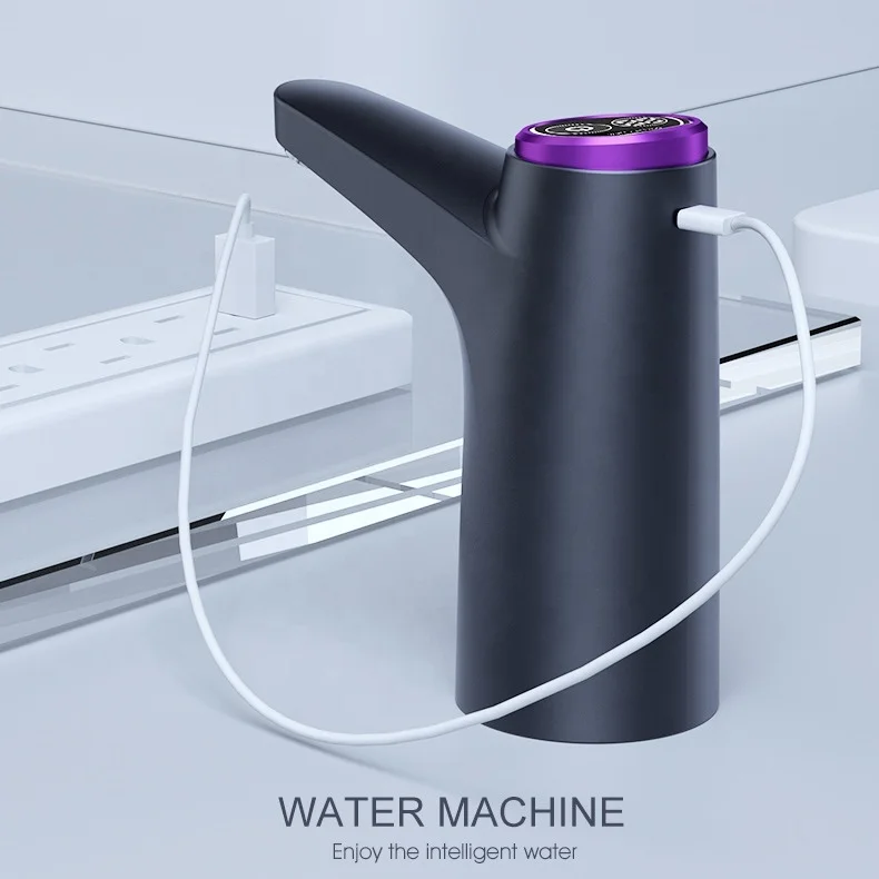 Portable USB Electric Water Dispenser Pump Automatic Stand Battery Home Office Outdoor Use Plastic Barreled Water Intake Pump