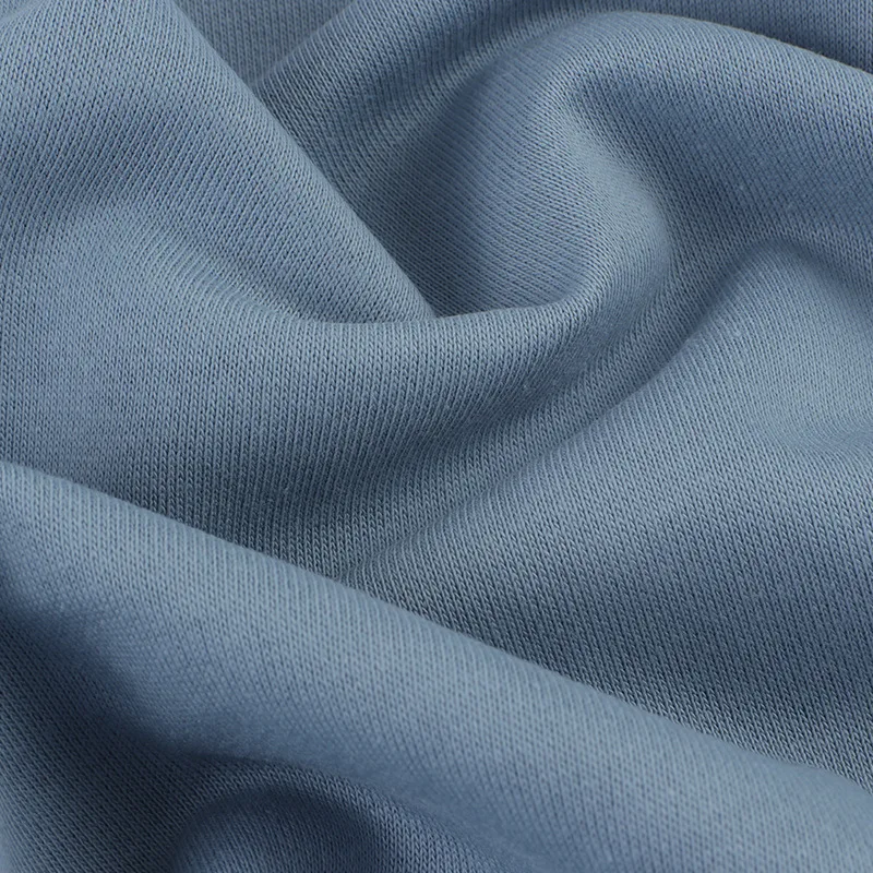 modal custom print cotton fabric cotton modal linen short sleeve thick 600gsm french terry fabric for clothing