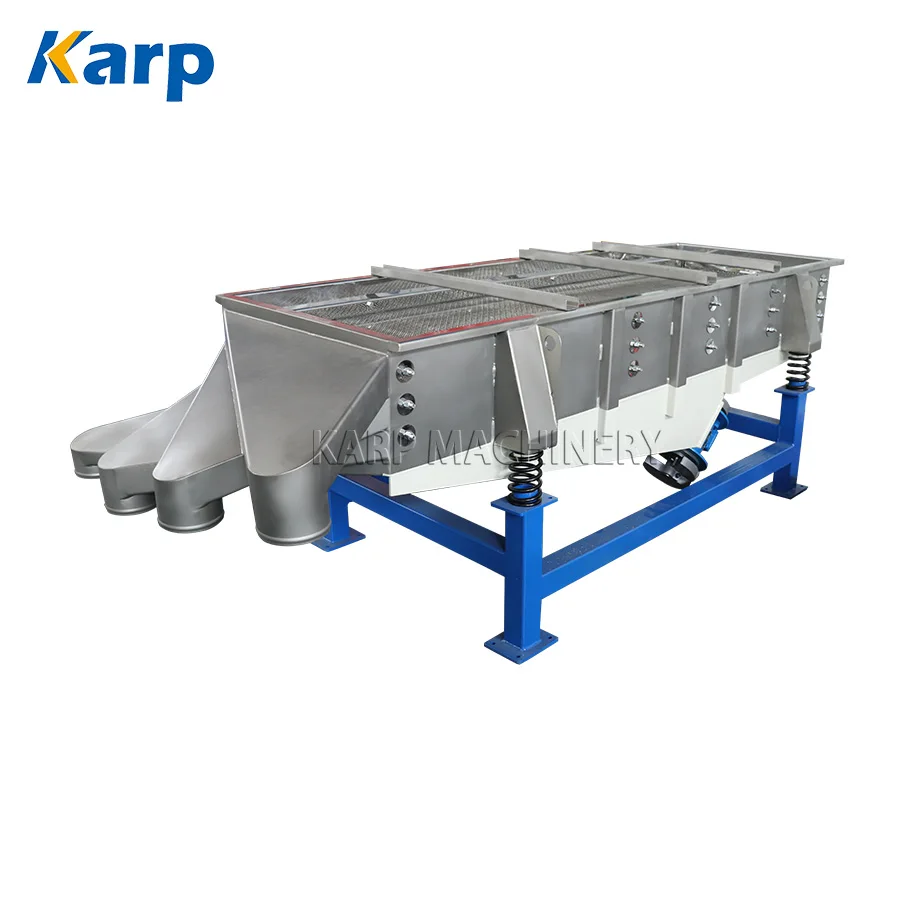 Plant seeds vibration separator Clove sieve machine tobaco stem leaf linear vibrating screen