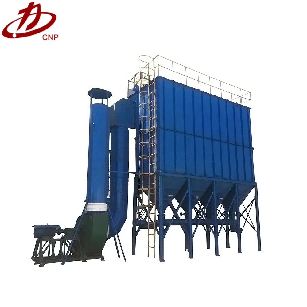 Industrial fly ash dust control fabric filter dust collector