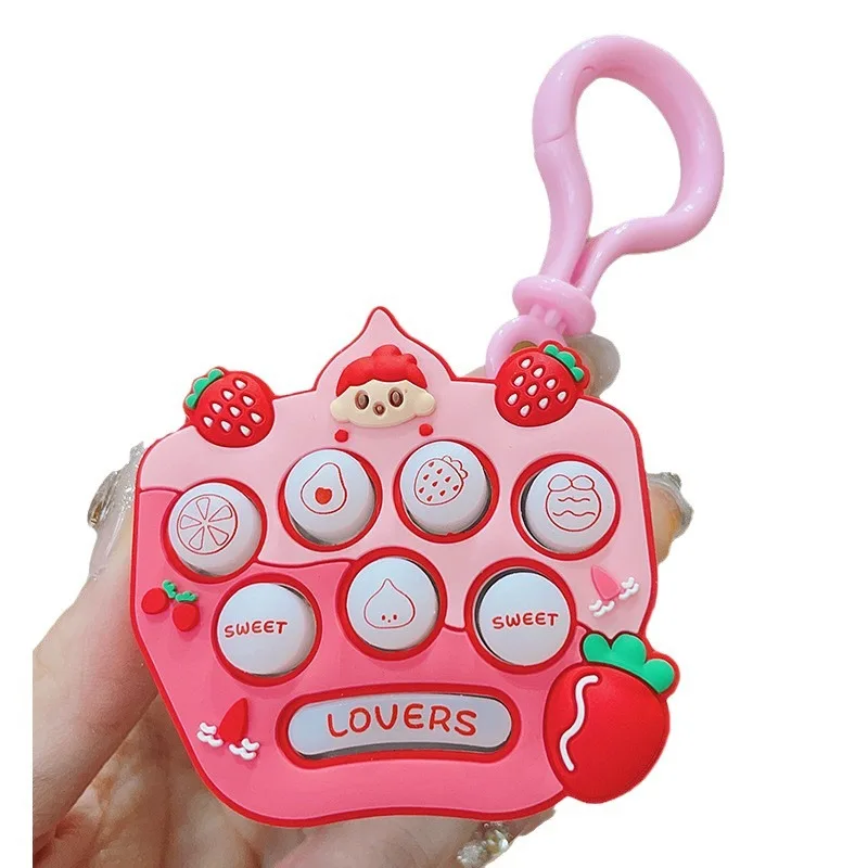Creative Mini Unpack Fruit Girl Gopher Machine Puzzle Toy Keychain Bag Pendant Small Gift