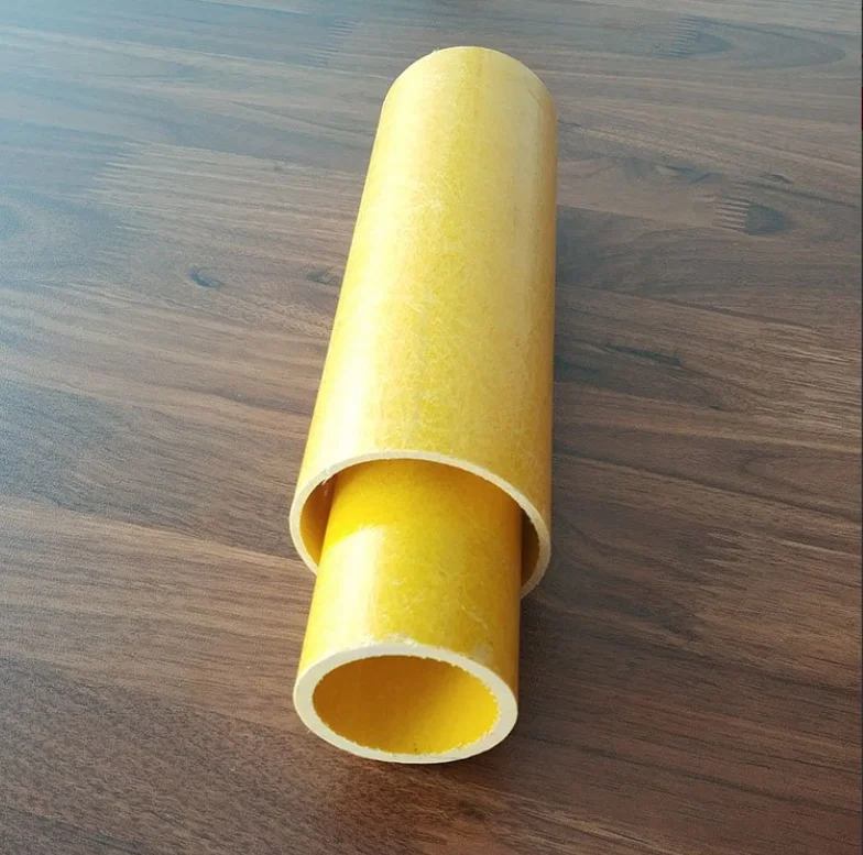 FRP pultruded fiber profile circular section pipe products are used for cable tray, cable conduit, handrail and other purposes