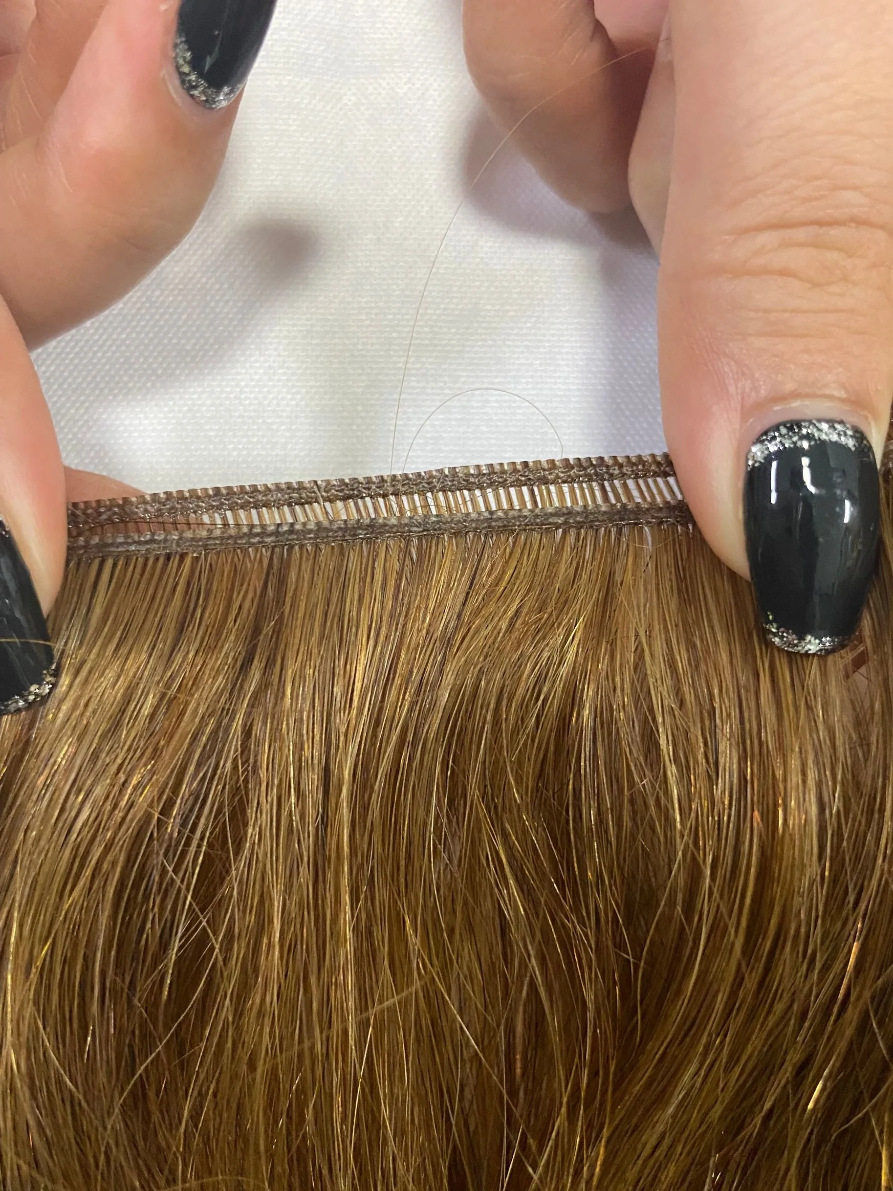 New Design Genius Weft Double Drawn Russian Hair Seamless Can Be Cut Remy Hair Genius Weft Extension