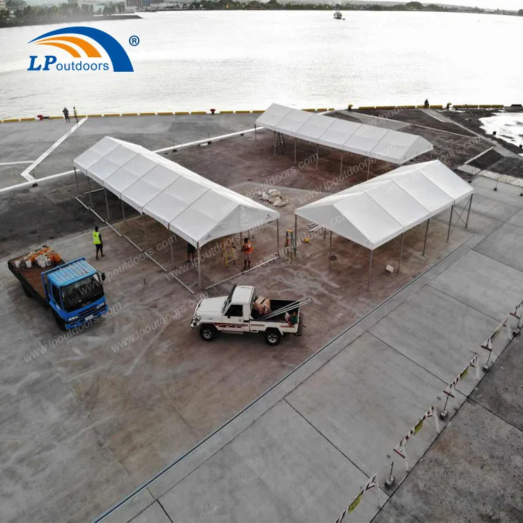 Hot sale 20x30ft 20x40ft 20x50ft clear span frame tent flame retardant canopy for 60 seater event in Canada