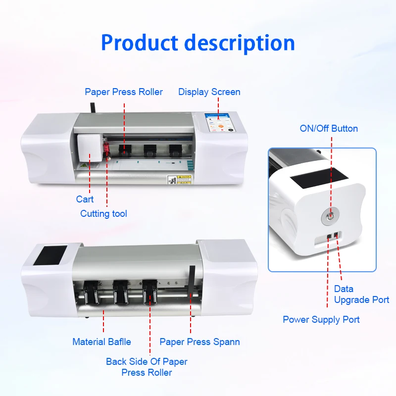Unlimited Intelligent Hydrogel Film 3D Relief Back Stickers Mobile Phone Skin Cutting Machine