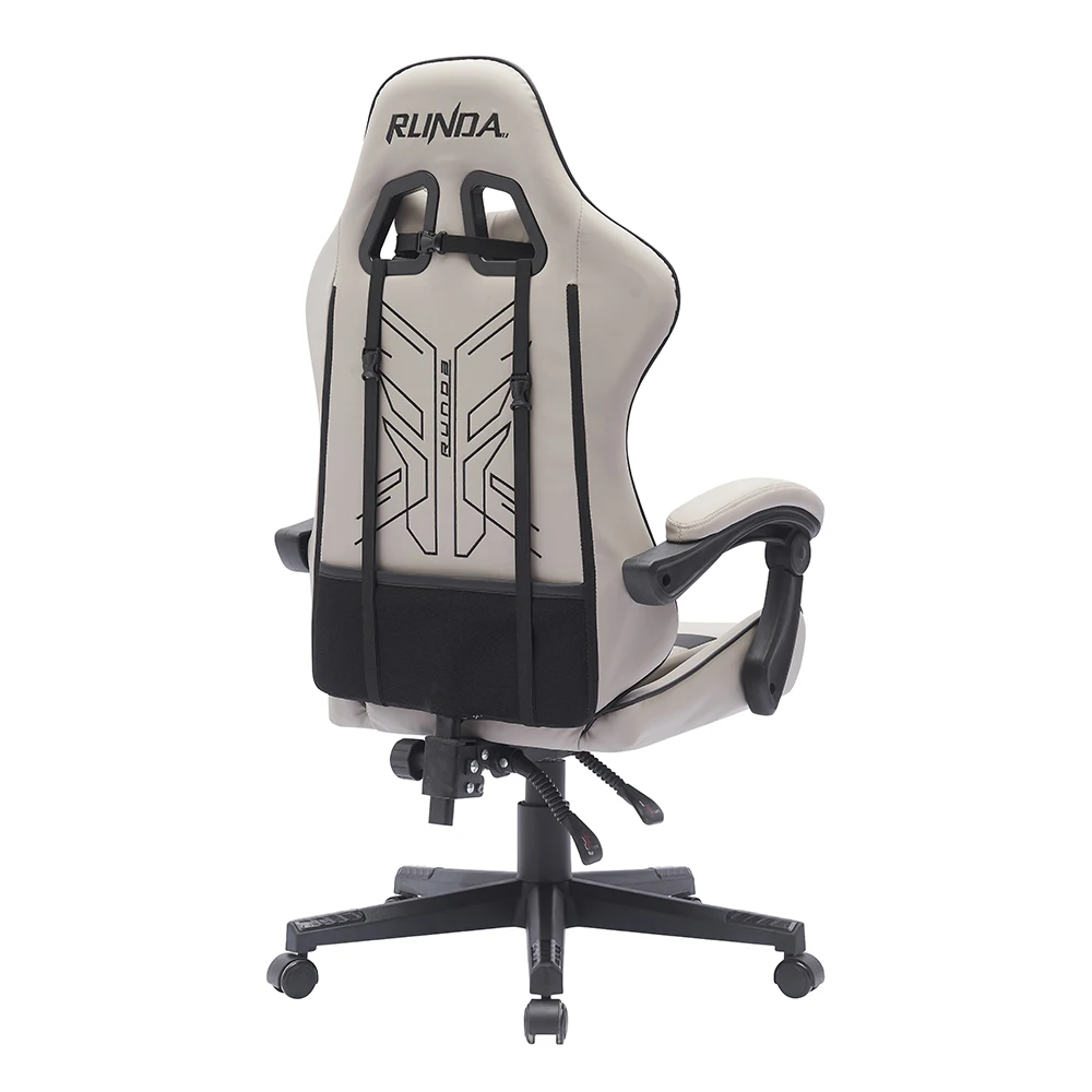 High Quality Linkage Armrest Silla Gamer White Leather Computer Gaming Chair