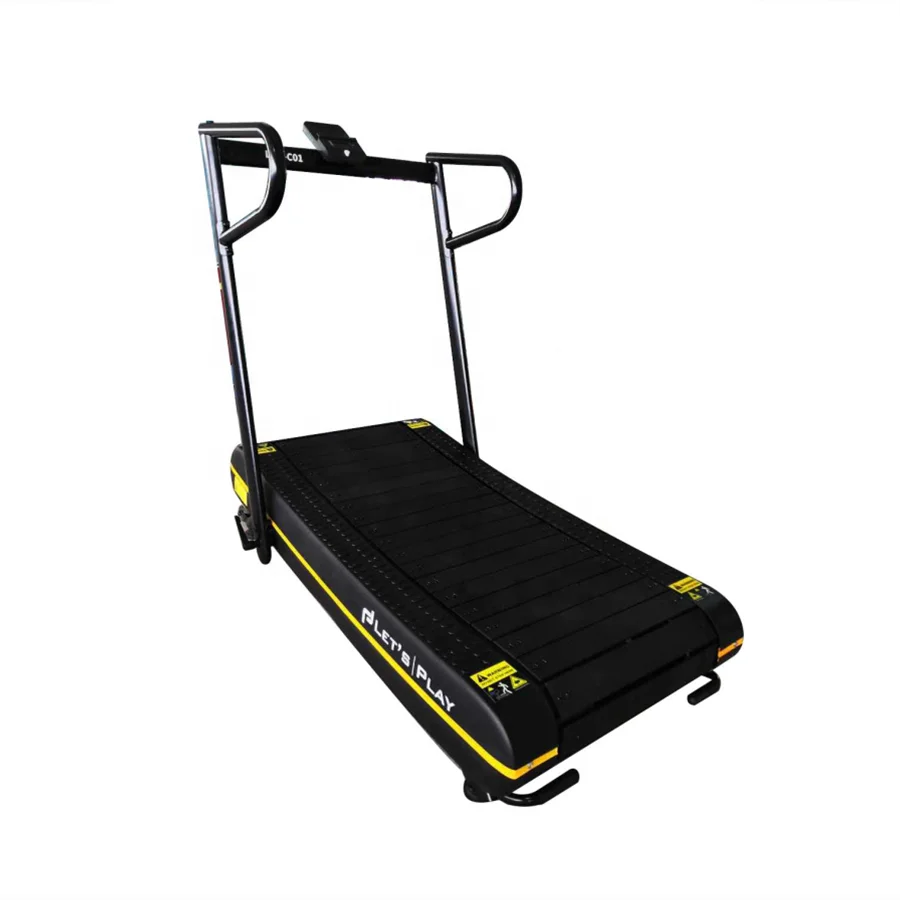 Home Use gym Fitness slim walking pad air runner non self powered running curved treadmill