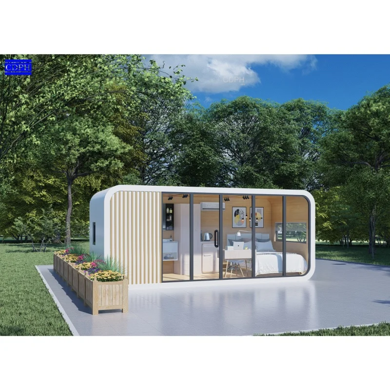 China Suppliers Custom 20ft Apple Container House Prefab Bedroom Homes Apple Tiny House