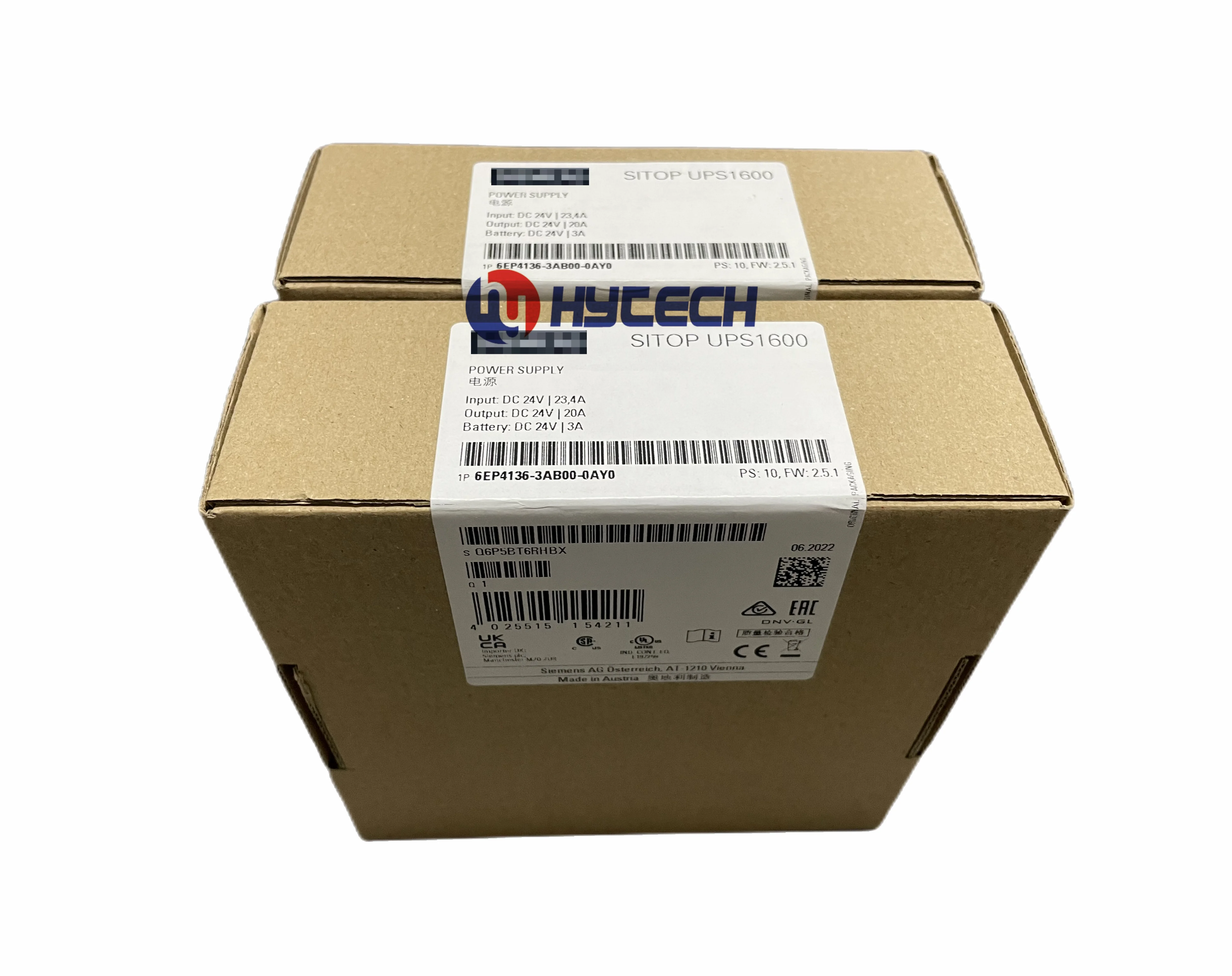 HYTECH SIEMENS SITOP UPS1600 20 A Ethernet/ PROFINET Power Supply 6EP4136-3AB00-2AY0