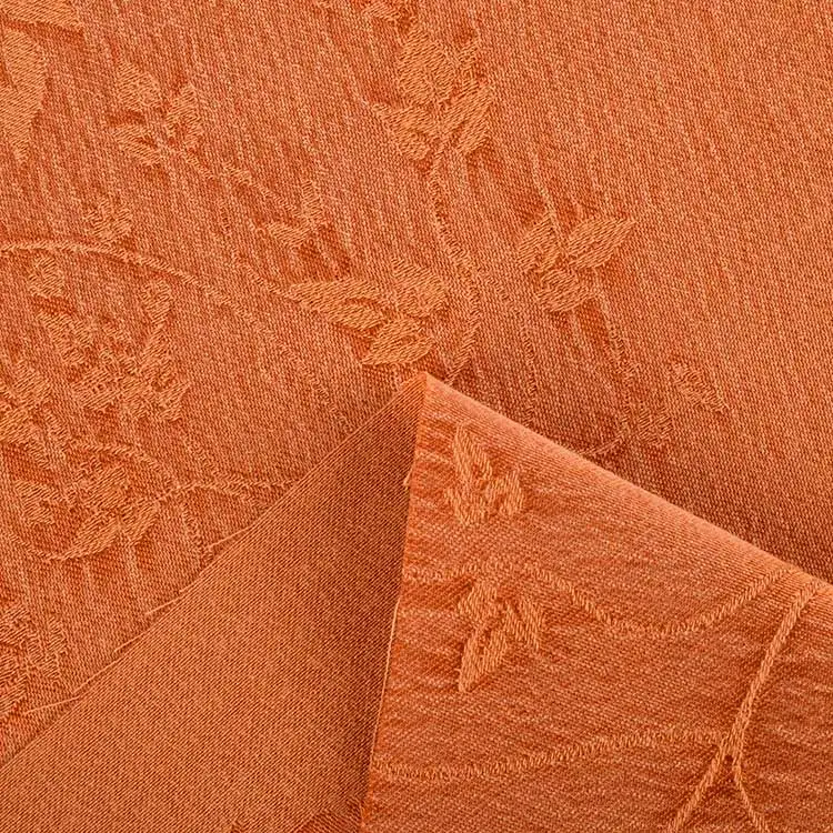 High Quality cupro viscose rayon crinkle clothing fabric jacquard woven fabric for dress