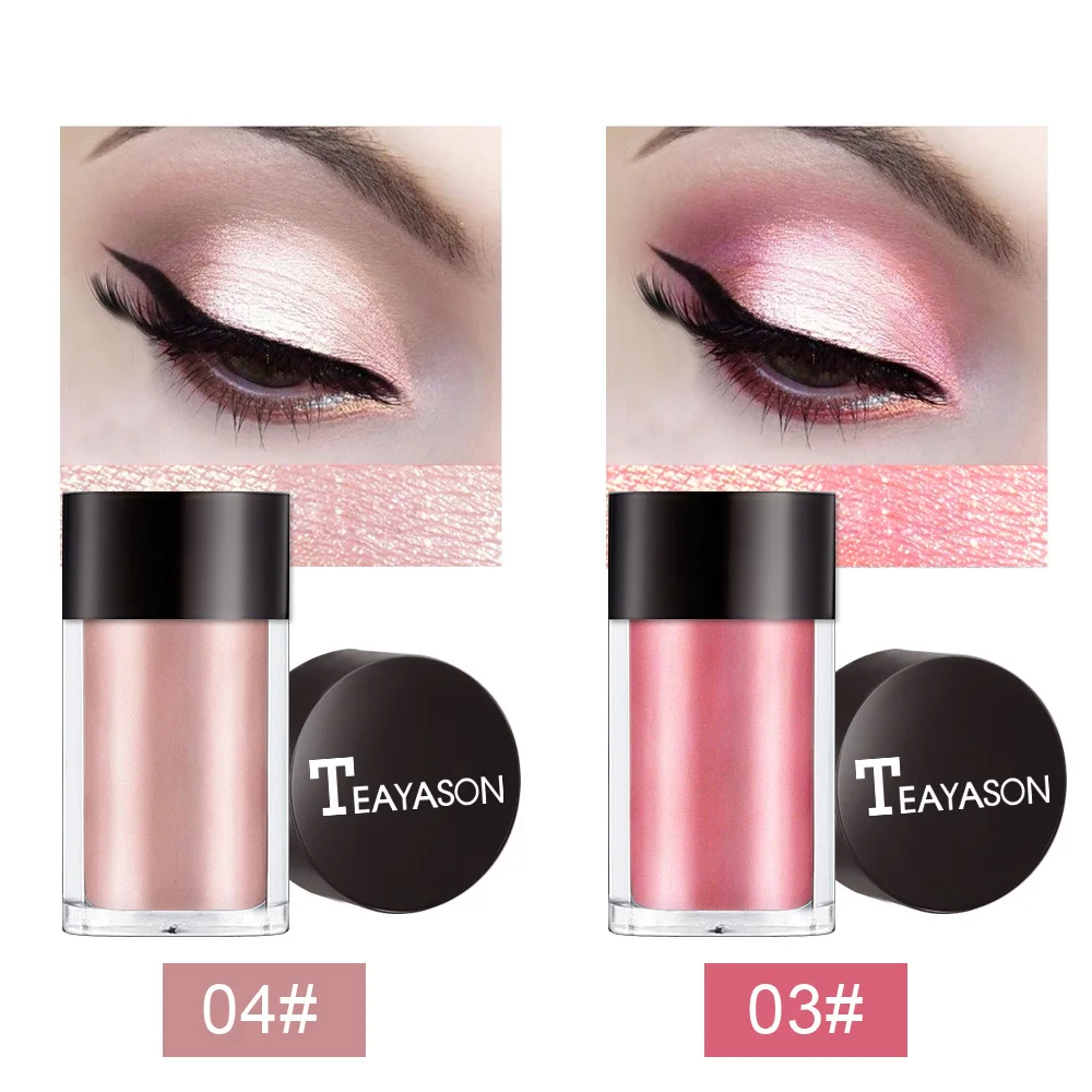 
Wholesale 8 Color Flash Cosmetic Shimmer Monochrome Eye Shadow Powder Shiny Makeup Eye Shadow 