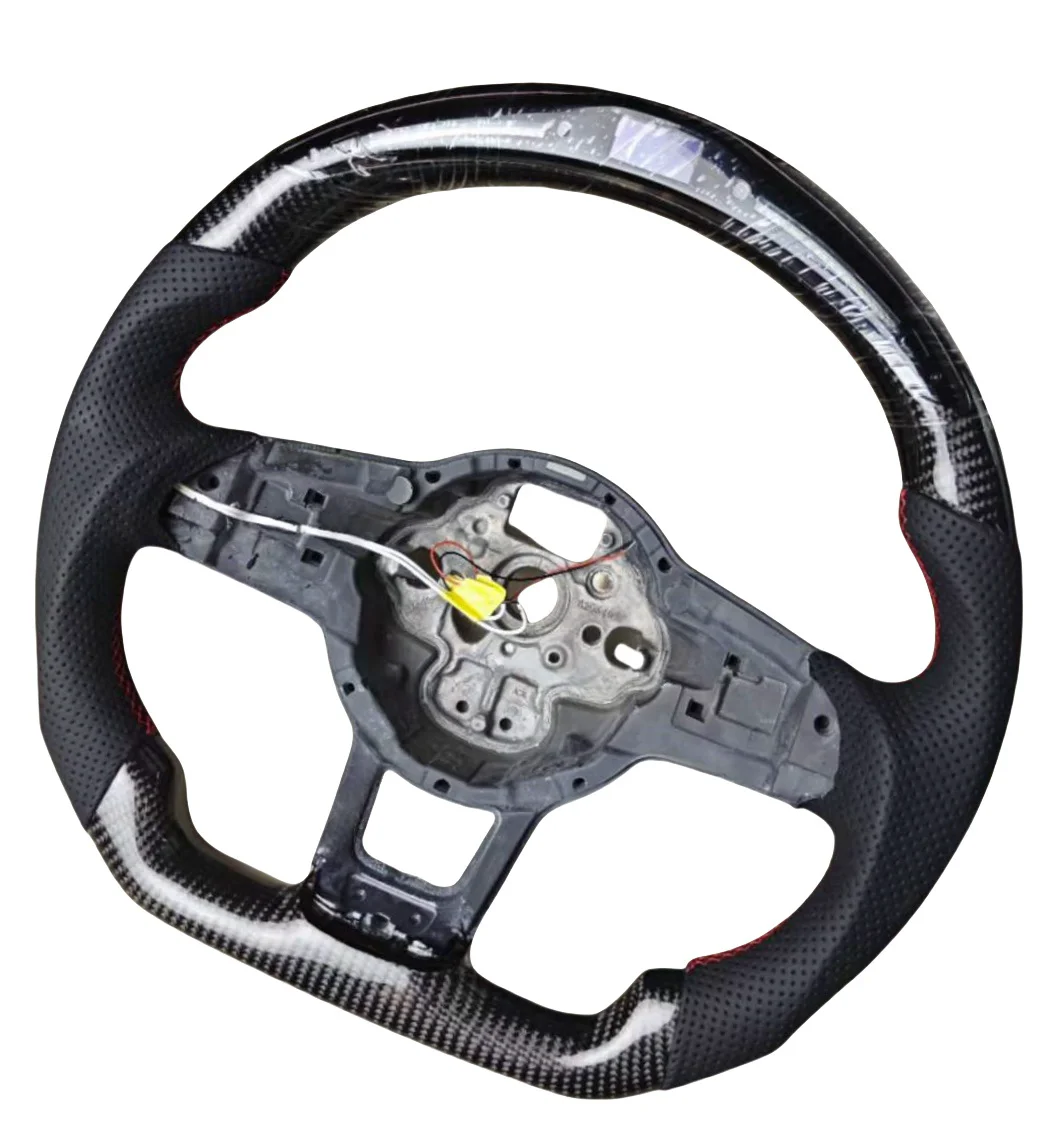 Steering wheel suitable for Volkswagen MK7 MK6 Golf 7 Gti Golf 7 Golf 6 R LED carbon fiber/forged steering wheel