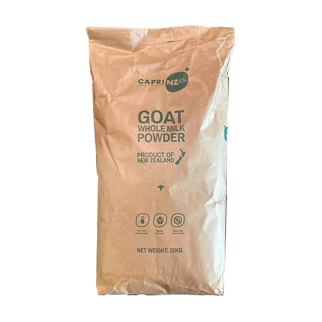 Wholesale Natrual Dairy Ingredient Manufacturer Whole Cream 25kg Bag 100% New Zealand Pure Goat Millk Powder