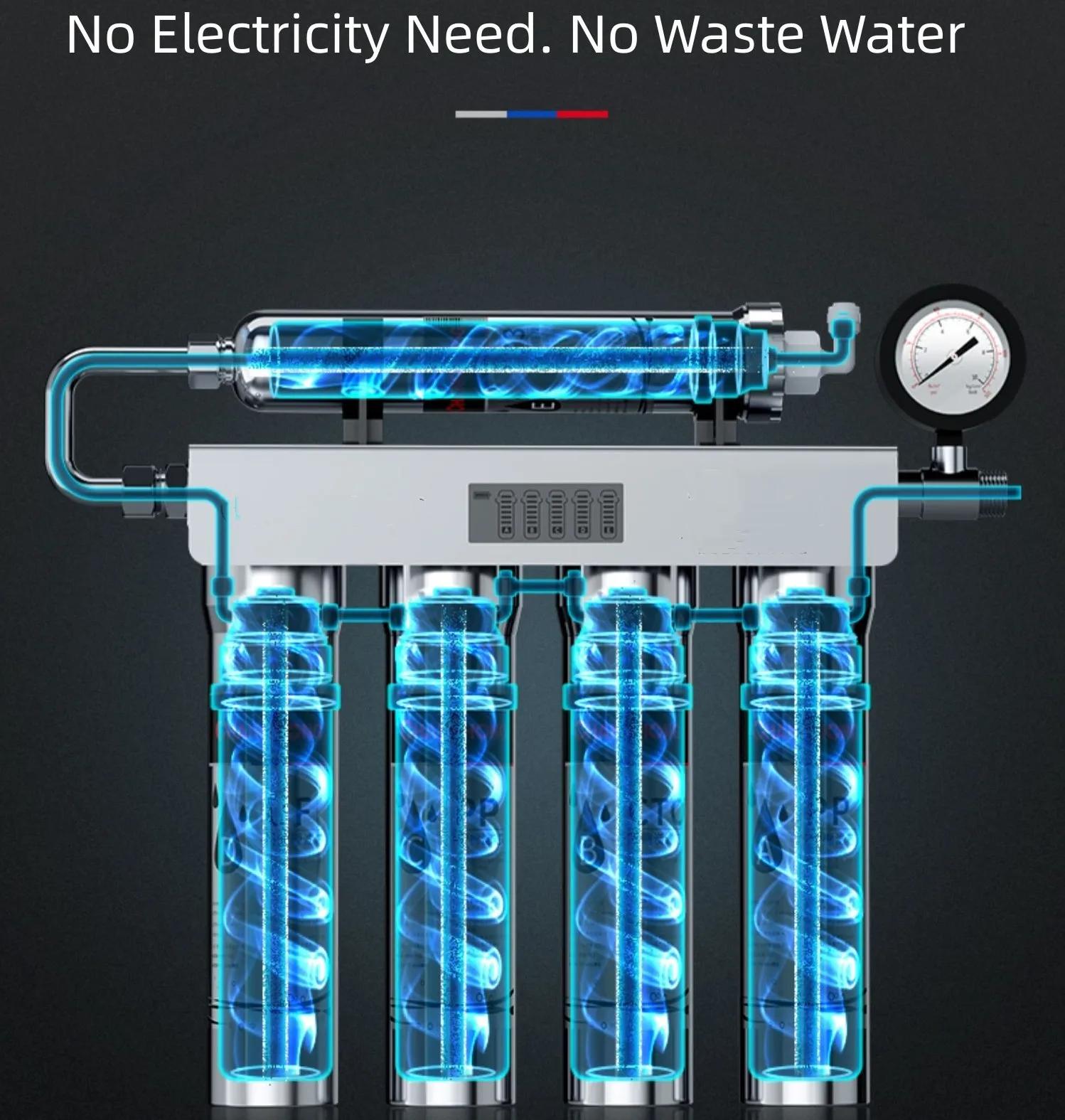 wholesale household 5 stage filter replacement reminder under sink uf water filter system filtro de agua water purifier for home