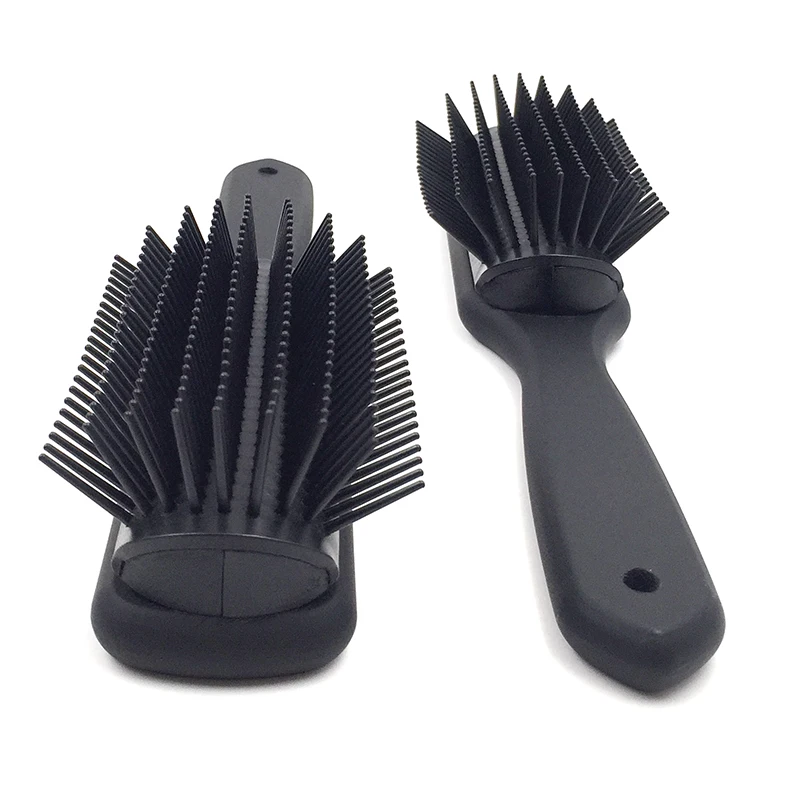 Extensions Biodegradable Massage Private Label  Denman Salon Equipment 9 Rows Detangling Anti-Static Hair Comb