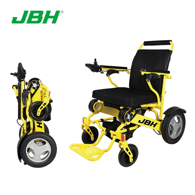 New design disabled 4 wheel electric mobility wheelchair foldable wholesale folding power wheel chair
