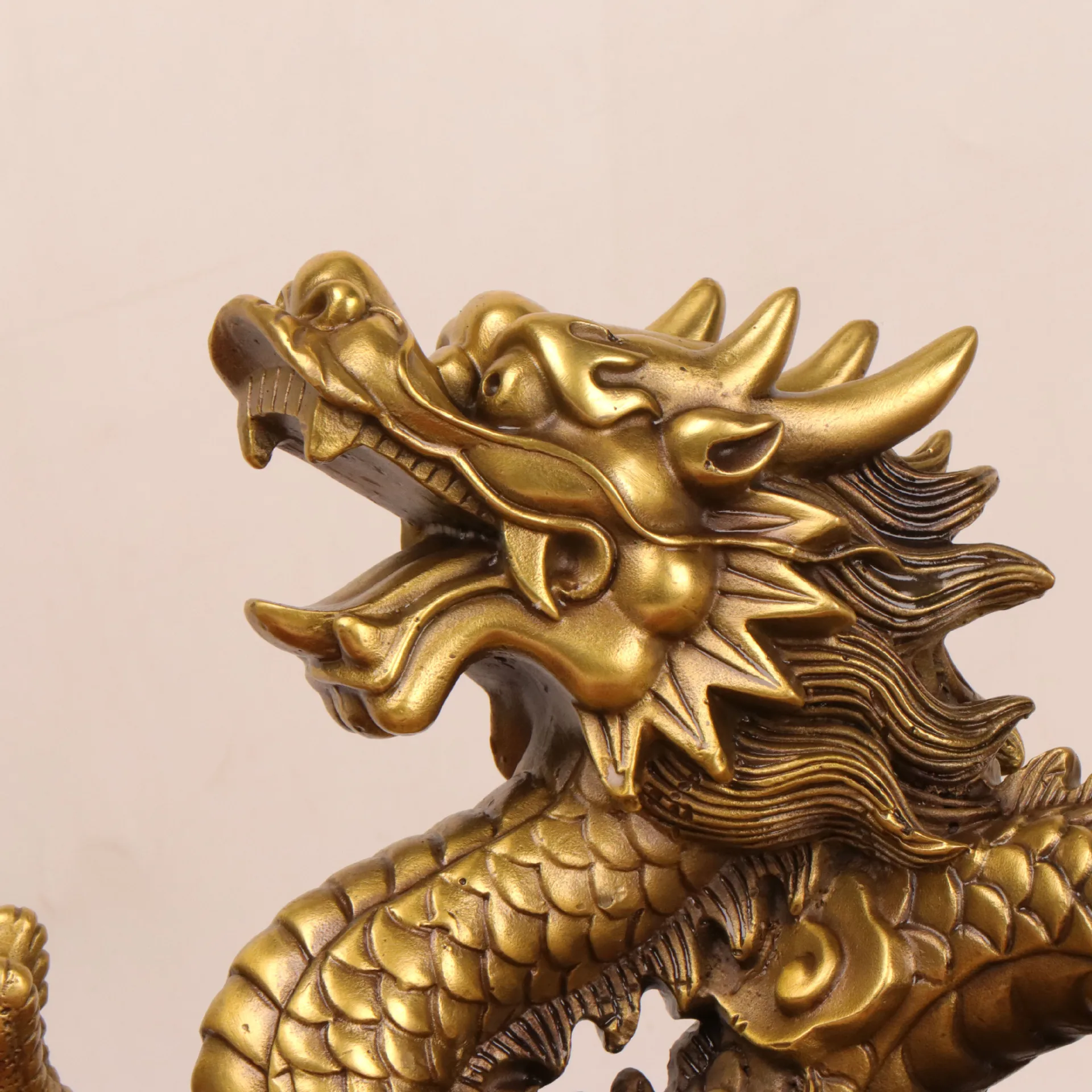 Brass Money dragon statue Home Furnishing Office Copper Dragon Decoration Factory Wholesale Ruyi Dragon