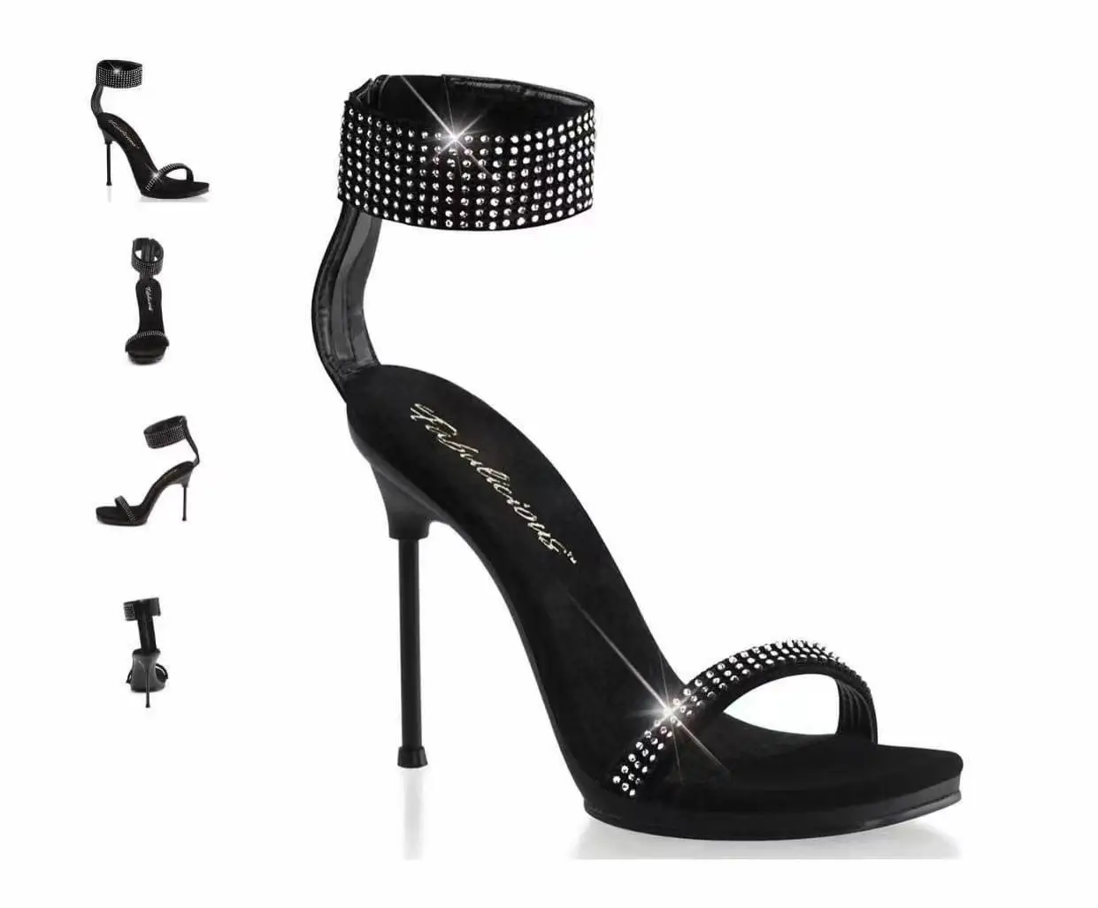 Rhinestone  gemstone covered fabrics mesh trimming elastic style white & black crystal clear 10 yards each roll