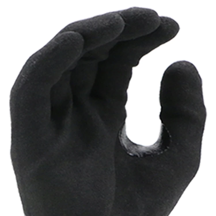 ENTE SAFETY Wholesale Machinery Maintenance Non-Slip Oil Resistant Cut Resistant Nitrile Sandy Work En388 4X43F Safety Glove