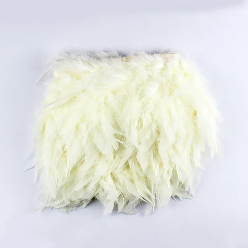 Multicolor Turkey Feathers Fringe Trim Fashion Dress Sewing Crafts