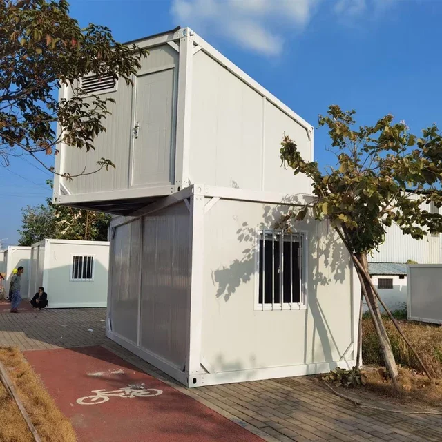 Fast Build Prefab House 20ft 40ft Modular Folding Container House Camping Foldable Small Tiny Container House Home Office