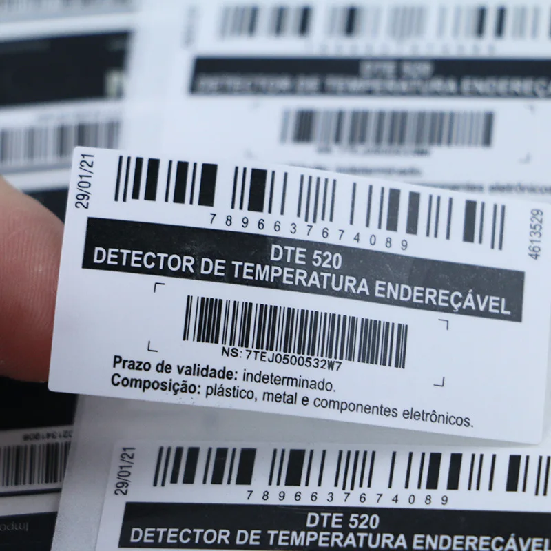 Wholesale custom high quality aluminum QR sticker bar code ID tag self adhesive steel blank metal barcode label for asset