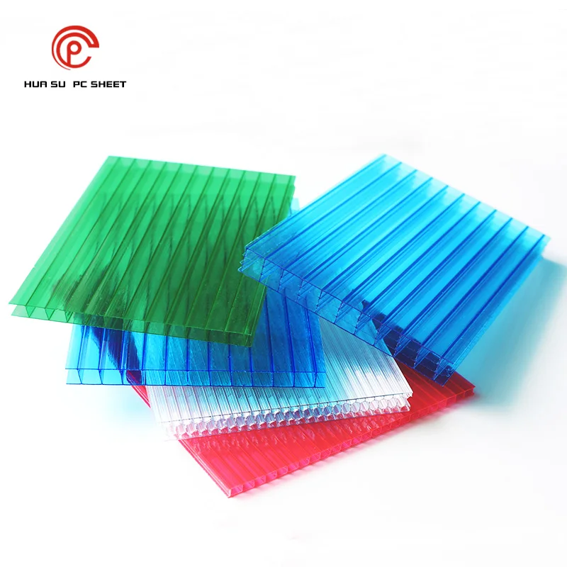 Factory Cheap Price Uv Coating X-structure 25 Mm Hollow Polycarbonate Sheet For Curtain Wall