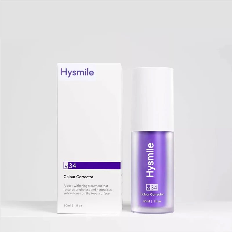 Лидер продаж свежее дыхание с Hysmile V34 фиолетовая зубная паста Глубокая чистка