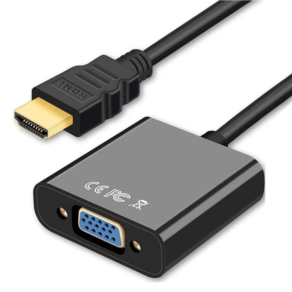 KUYiA HDMI to VGA Converter Adapter HDMI Cable 1080P male to female hdmi to vga converter adapter cable