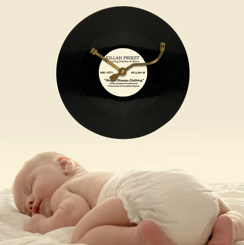 Creative Vinyl Record Funky Traditional Decorative Wall Clocks