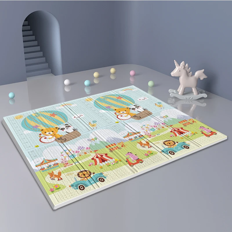 Складной коврик для ползания XPE, утолщенный детский игровой коврик без привкуса