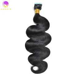 Factory Price Beauty Supplier Body Wave Clip In Hair Extensions 100% Tape Ins Remy Brazilian Virgin Human Hair
