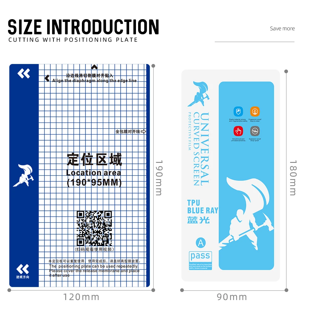 Anti Blue Light Phone Screen Protector Hydrogel Film Protective Matte Tpu Film Hidrogel Sheet