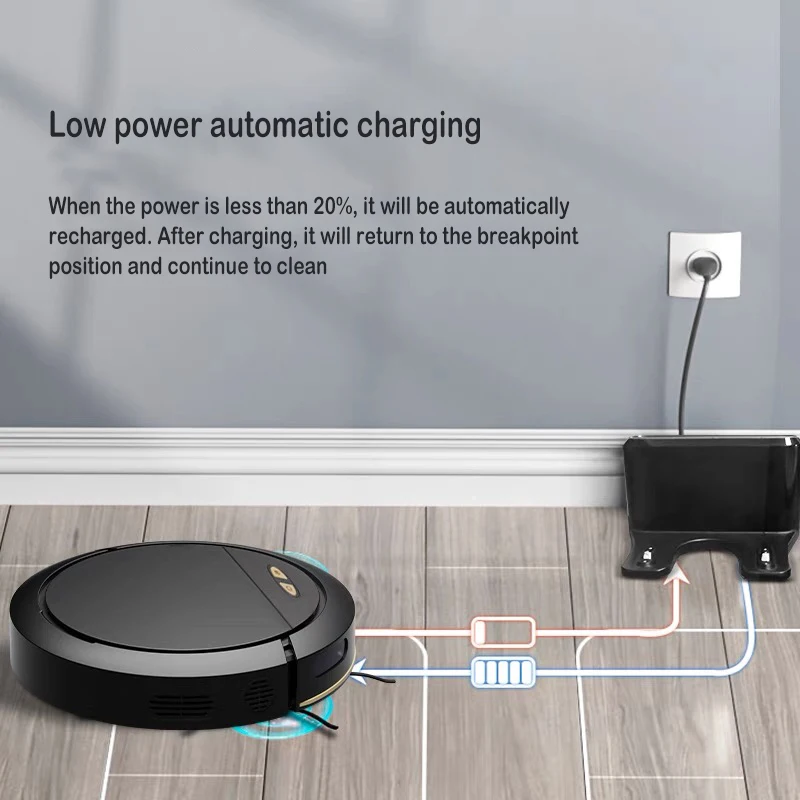 automatic wet and dry cleaning vacuum and mop smart robot vacuum cleaner with mopping function