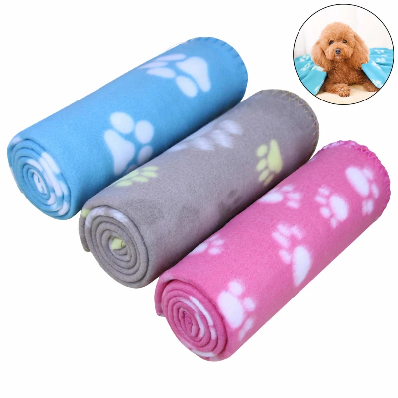 Fleece pet dog cat throw blanket  travel pet bed mat indoor and outdoor roll up dog cat pet blanket