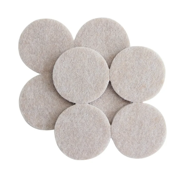1 inch Round Adhesive Felt Pads For Furniture Legs and Hard Wood Floor Protecting