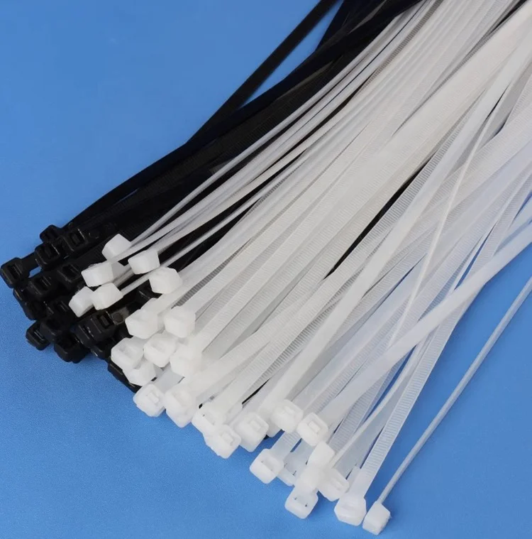 2.5x100mm/200x4.8mm Black Reusable PA66 Releasable Plastic Nylon Cable Ties