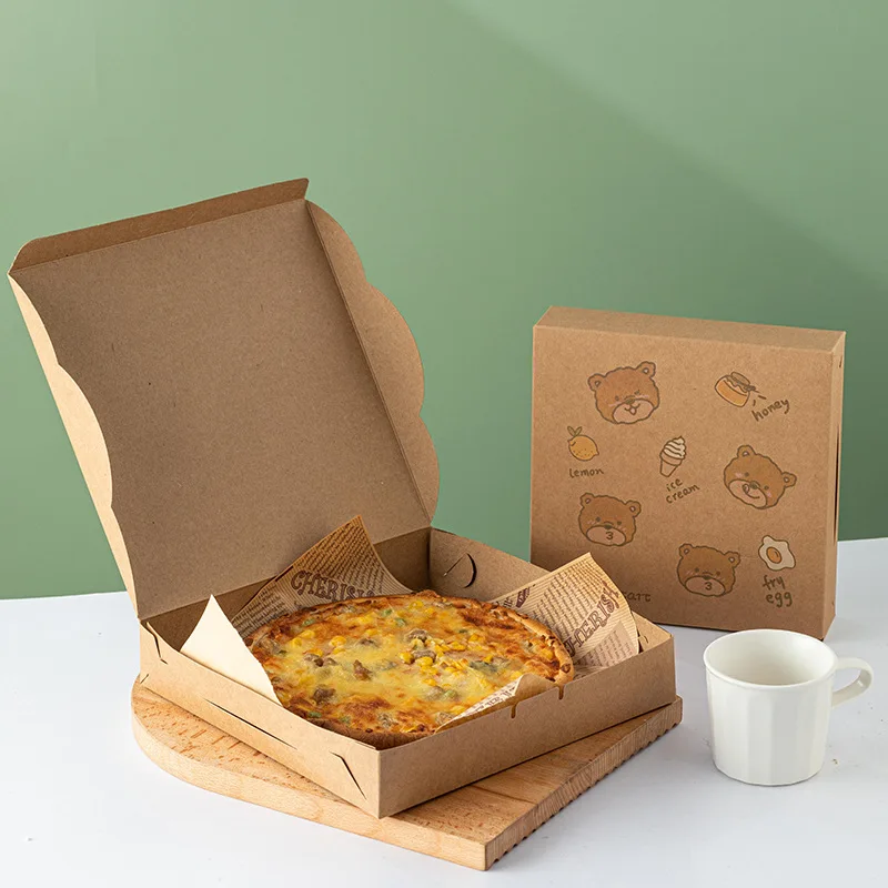 Rigid Safe Food- Class Pizza Package Customized Pizza Box Corrugated Paper Box Cheap Pizza Boxes Wholesale
