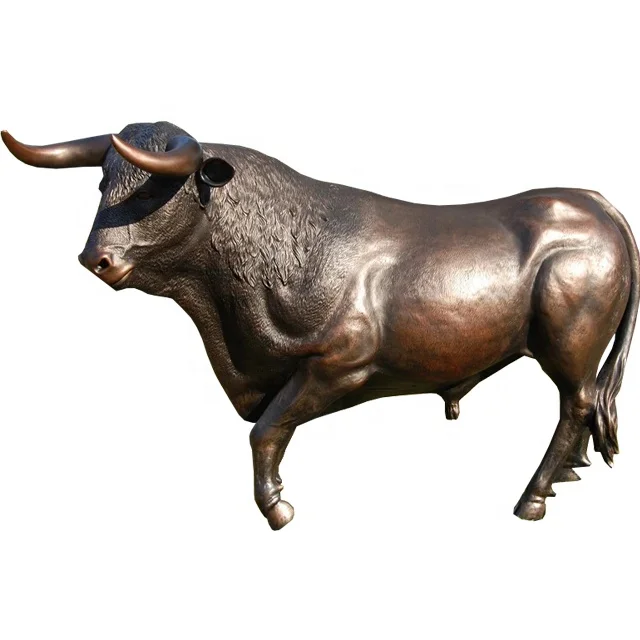 Bronze statue Life size bull sculpture Customized bronze bull