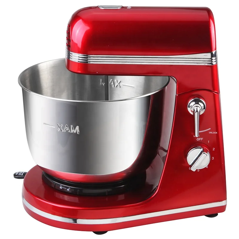 Kitchen Mixer Stand Revolving Bowl Gift Box Mixer Machine Electric OEM Plastic Hot Sale 300W with 3.5 L Household Hand Held 250