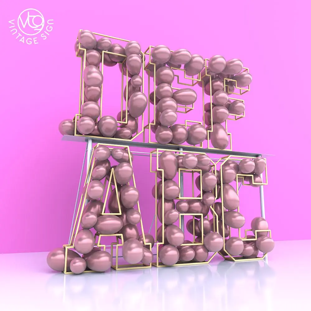Signs 4ft Letters Rental Love Letter Customized Large Marquee Balloon frame letter
