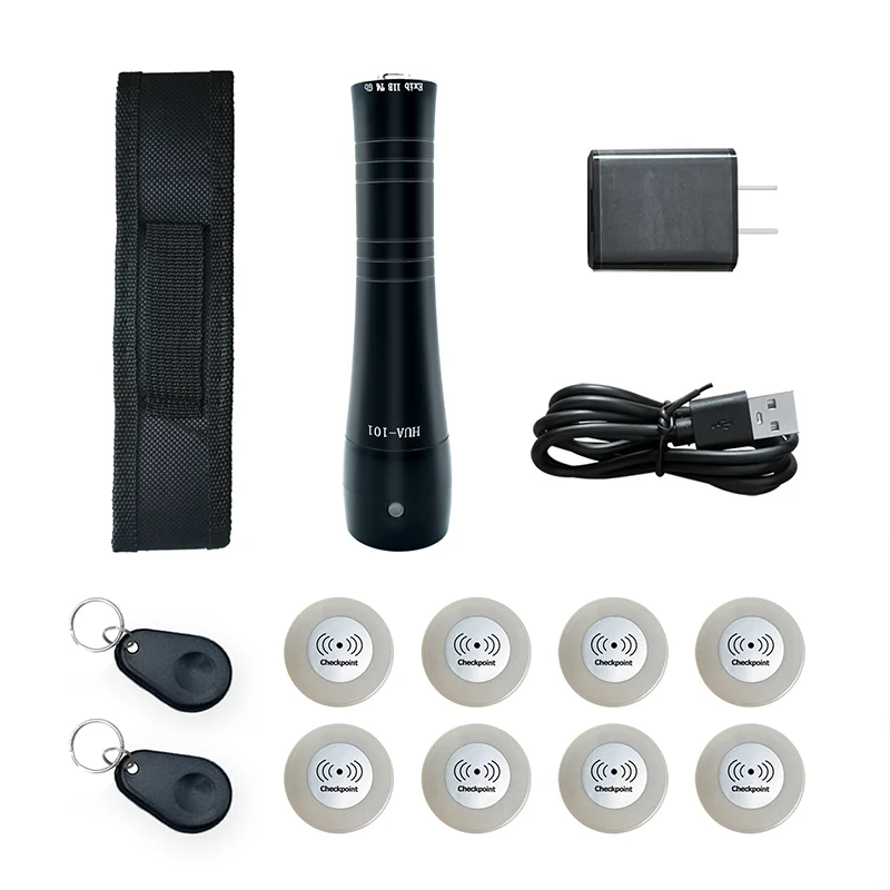 Waterproof Wireless Security Portable RFID Checkpoint Guard Tour Probe Patrol System