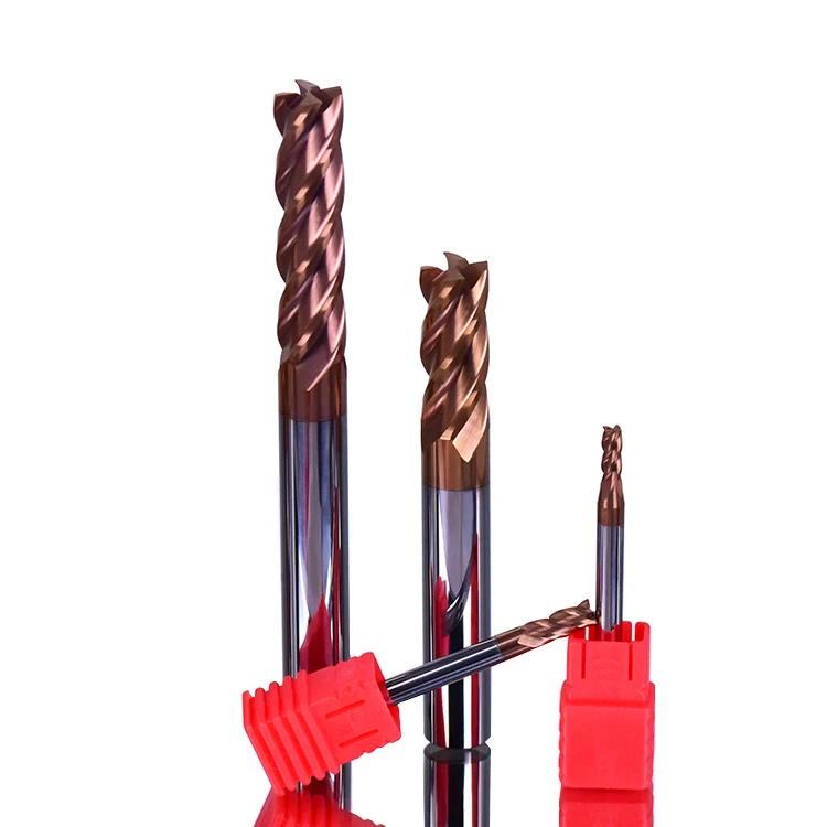 
2F/4F Solid Carbide Micro V Groove cnc Cutting Tool Square End Mill for Wood 3mm 