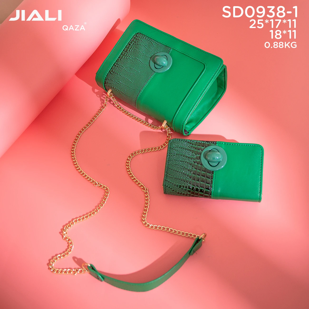 Factory low price wholesale luxury shoulder wallet women 2023 new fashion leather ladies messenger bags set two pieces