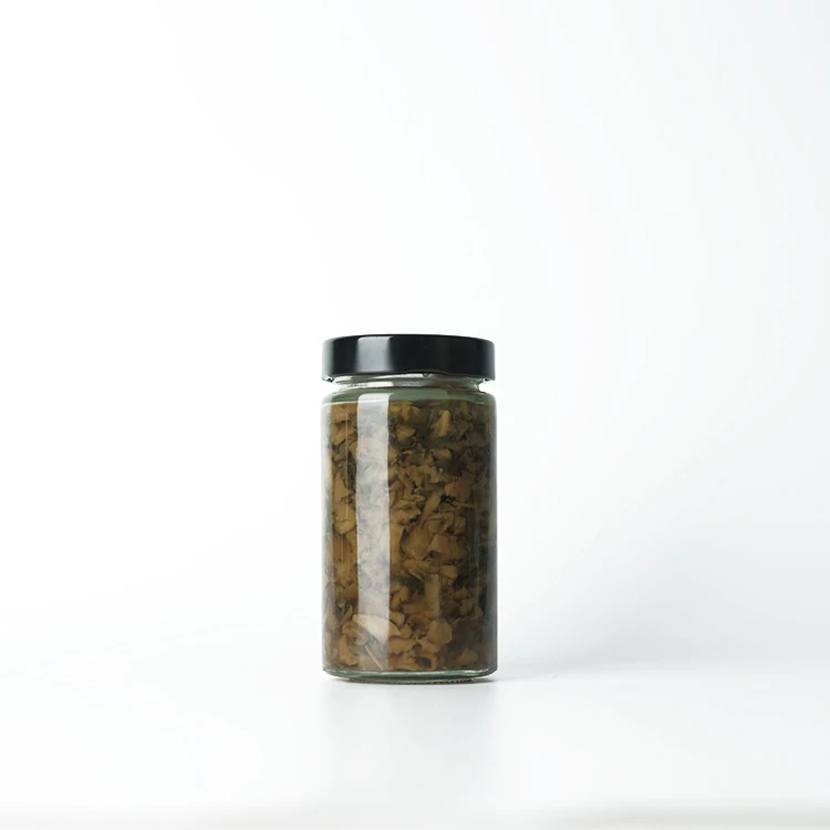 Wide Mouth food storage container Jam Butter honey glass jar with airtight metal screw deep lid