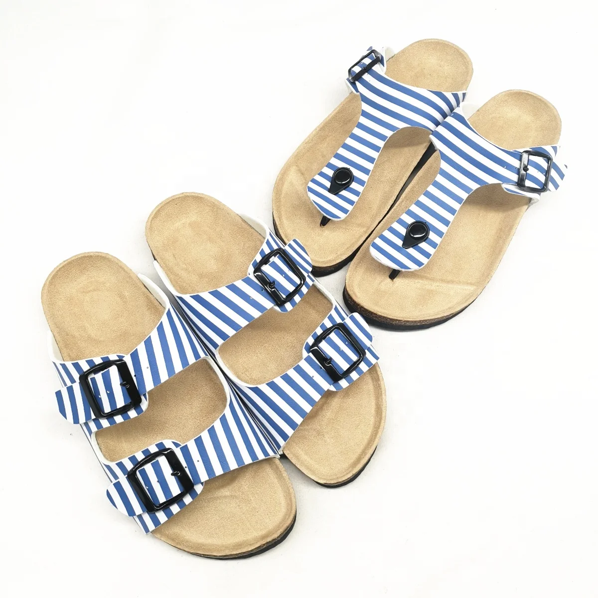 New Thong Bio Sandals for Women with Comfortable Cork Arch Support Insole