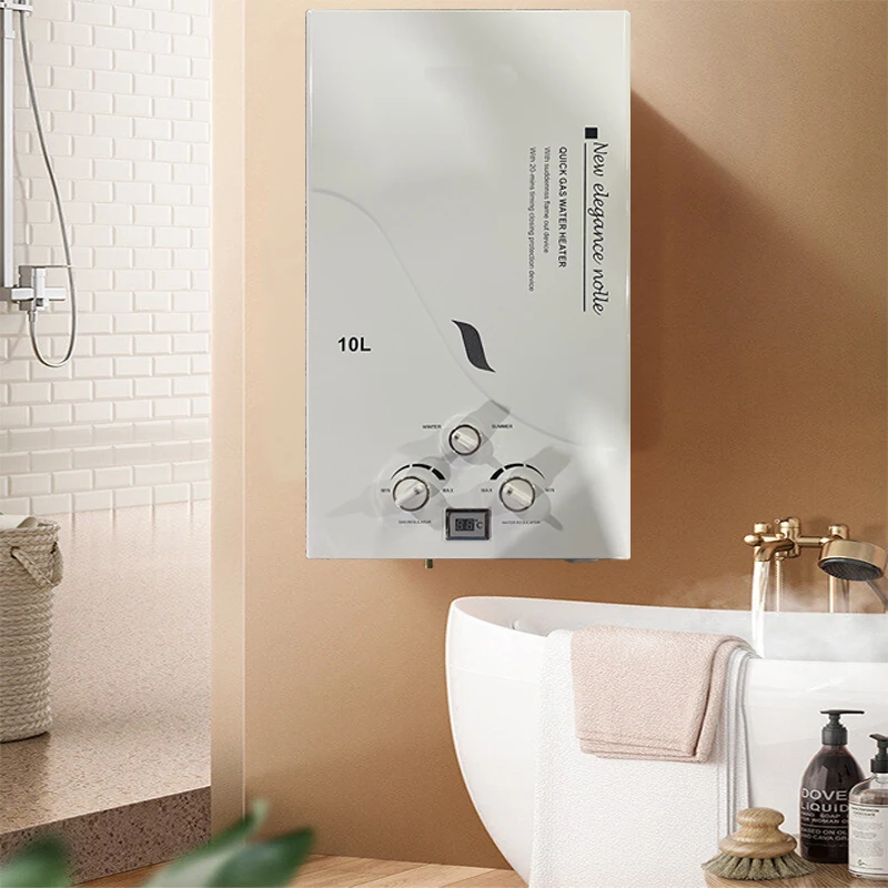 Household Automatic Wall-mounted Electric Water Heater 10L 110V-220V Smart Gas Water Heaters