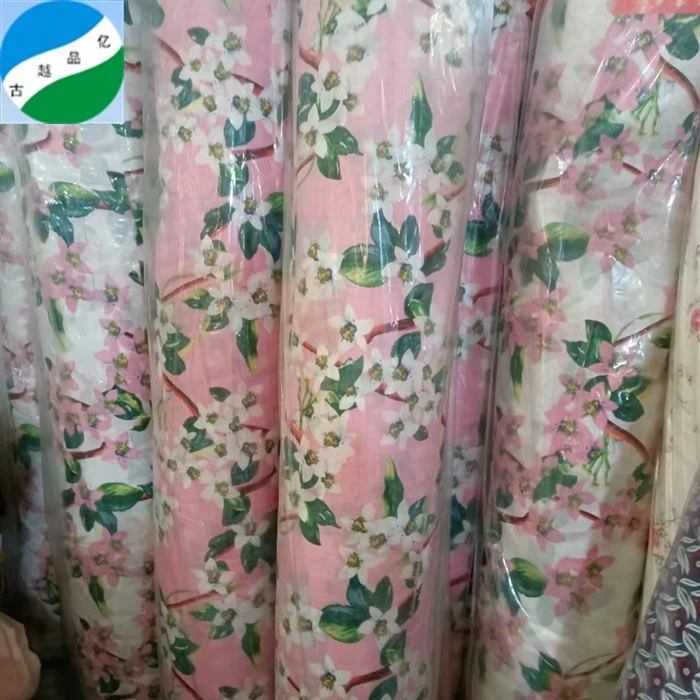 2024 new woven cotton poplin printed 100% cotton stock lot for women flower clothes