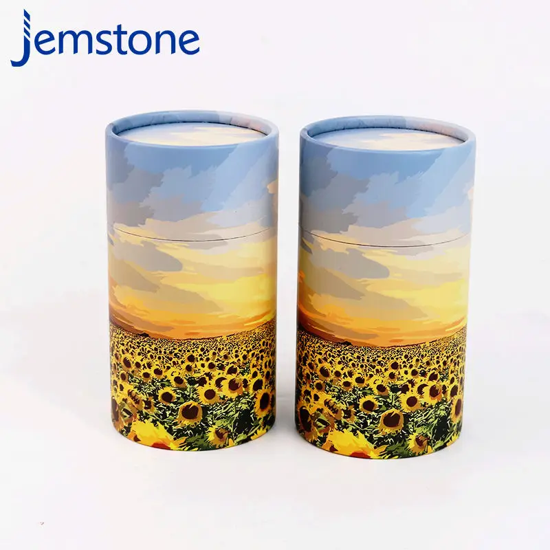 Biodegradable Cardboard Coffin Funeral Tubes Urns Pet Ash Dog Cat Bird Coffin Scattering Tubes With Recyclable Materials