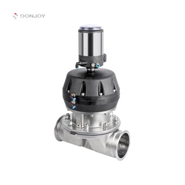 Top selling Air Operated Sanitary Diaphragm Valves Pneumatic Stainless Steel Manufacture